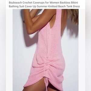 Knitted Beach Coverup Tank Dress
